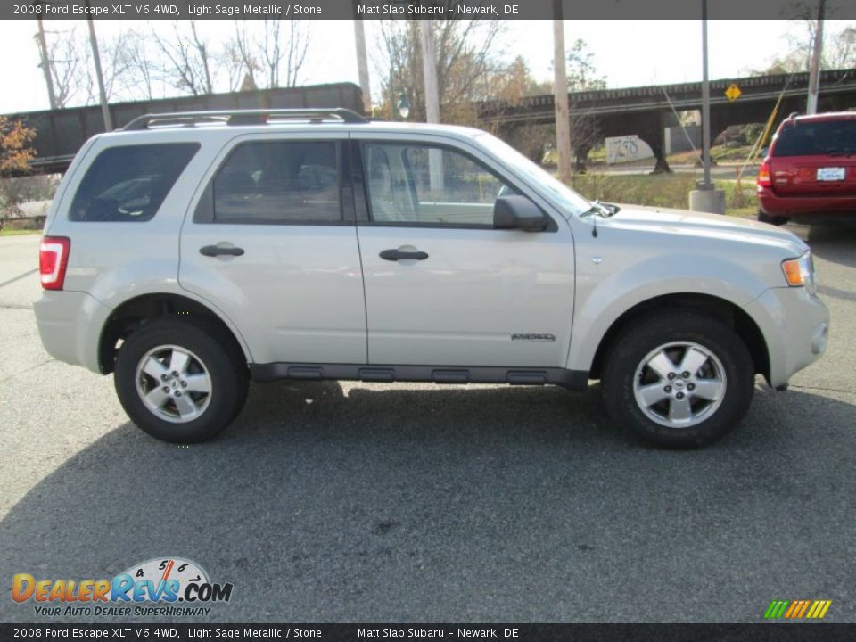 2008 Ford Escape XLT V6 4WD Light Sage Metallic / Stone Photo #5