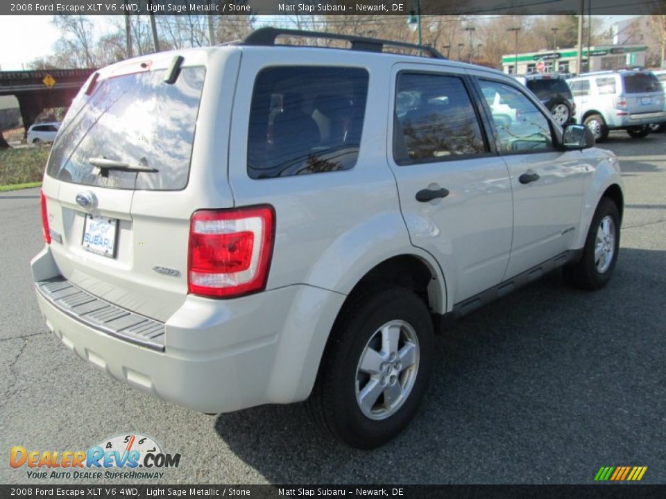 2008 Ford Escape XLT V6 4WD Light Sage Metallic / Stone Photo #6