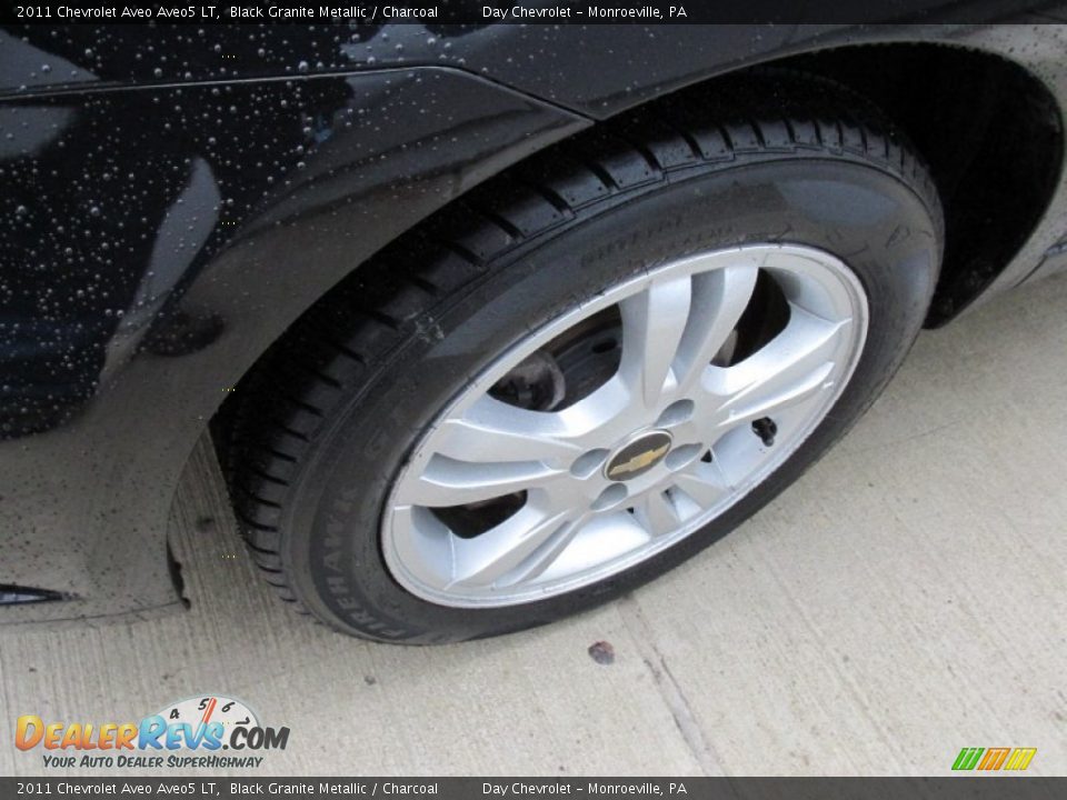 2011 Chevrolet Aveo Aveo5 LT Black Granite Metallic / Charcoal Photo #11