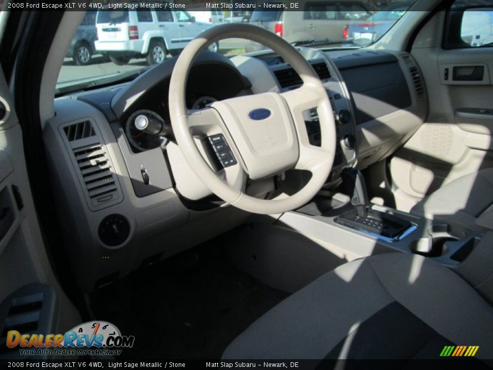 2008 Ford Escape XLT V6 4WD Light Sage Metallic / Stone Photo #10