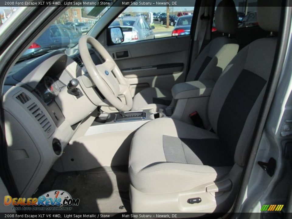 2008 Ford Escape XLT V6 4WD Light Sage Metallic / Stone Photo #11