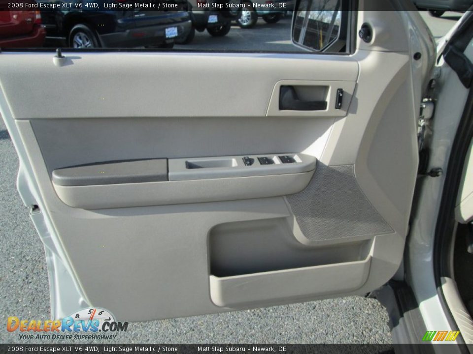 2008 Ford Escape XLT V6 4WD Light Sage Metallic / Stone Photo #12
