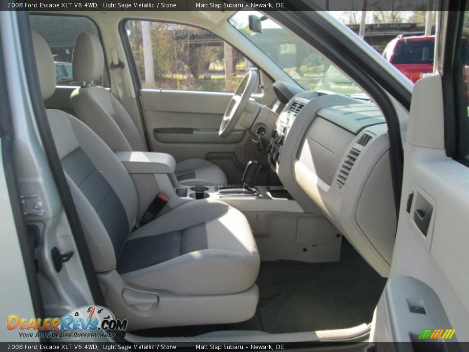 2008 Ford Escape XLT V6 4WD Light Sage Metallic / Stone Photo #17