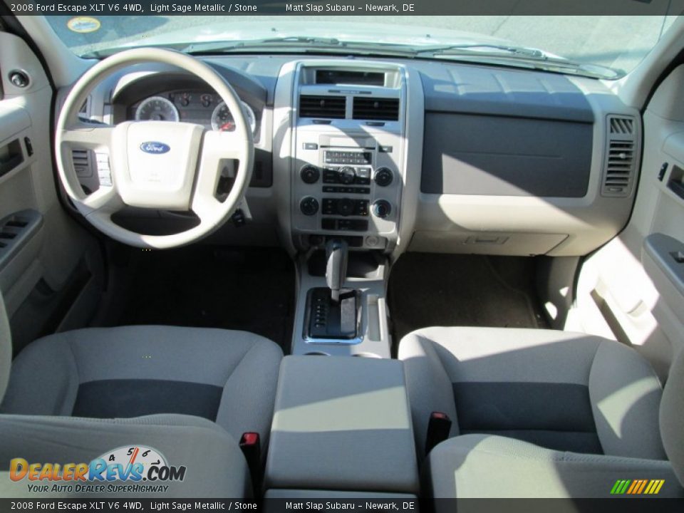2008 Ford Escape XLT V6 4WD Light Sage Metallic / Stone Photo #23