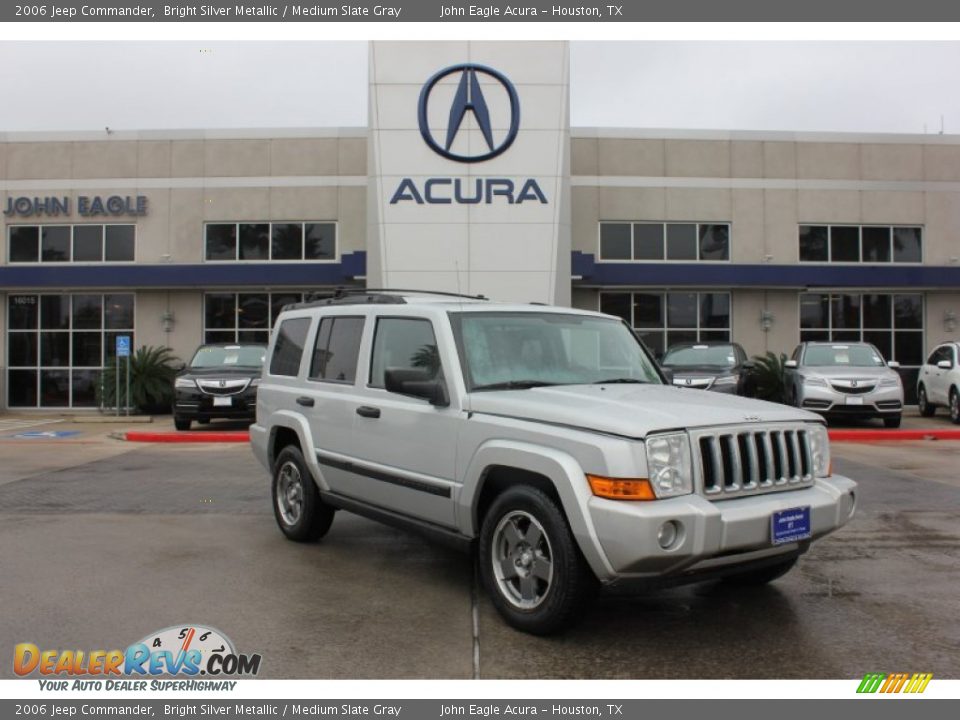 2006 Jeep Commander Bright Silver Metallic / Medium Slate Gray Photo #1