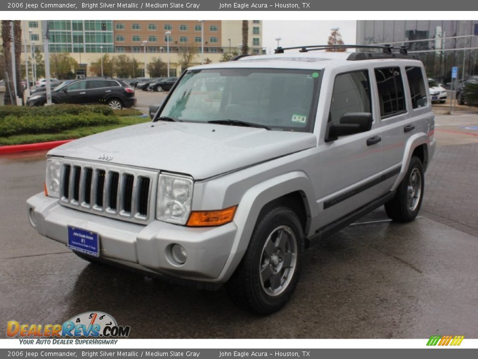2006 Jeep Commander Bright Silver Metallic / Medium Slate Gray Photo #3