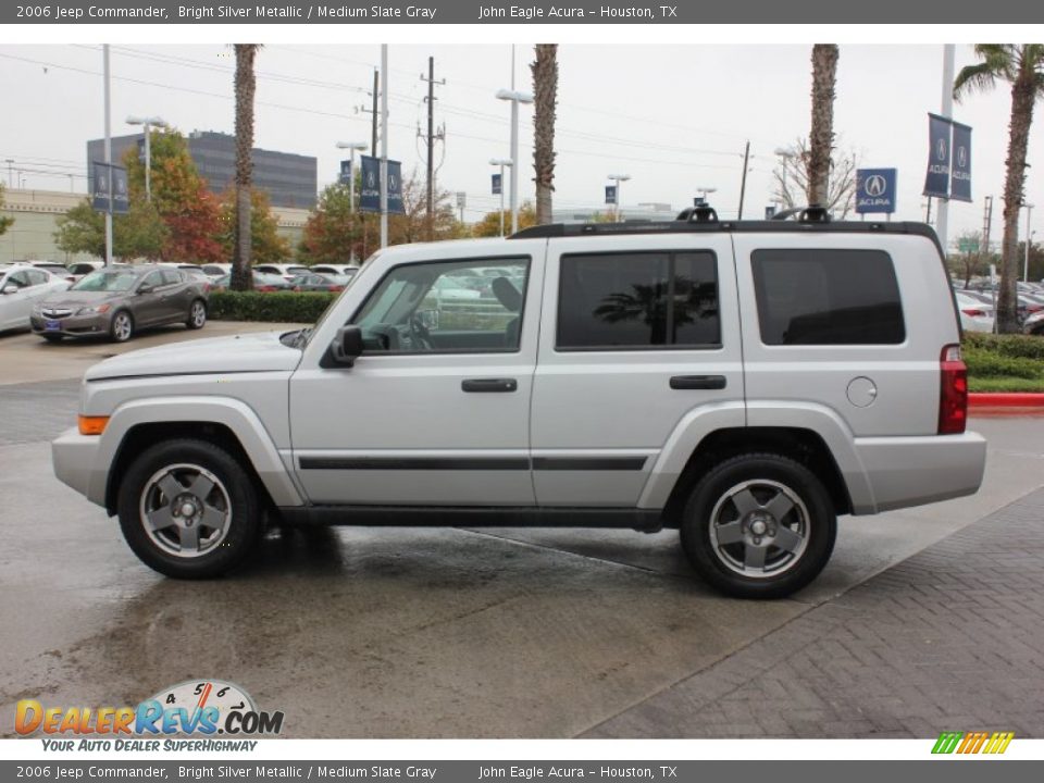 2006 Jeep Commander Bright Silver Metallic / Medium Slate Gray Photo #4