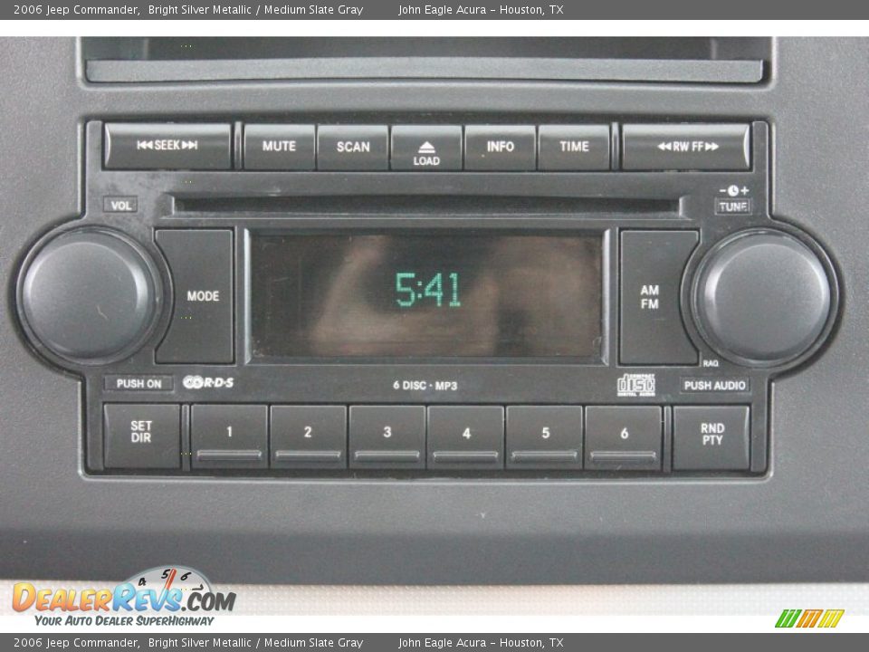 2006 Jeep Commander Bright Silver Metallic / Medium Slate Gray Photo #29