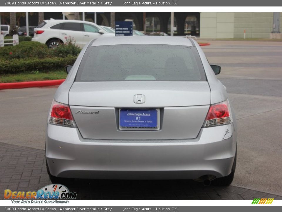 2009 Honda Accord LX Sedan Alabaster Silver Metallic / Gray Photo #6