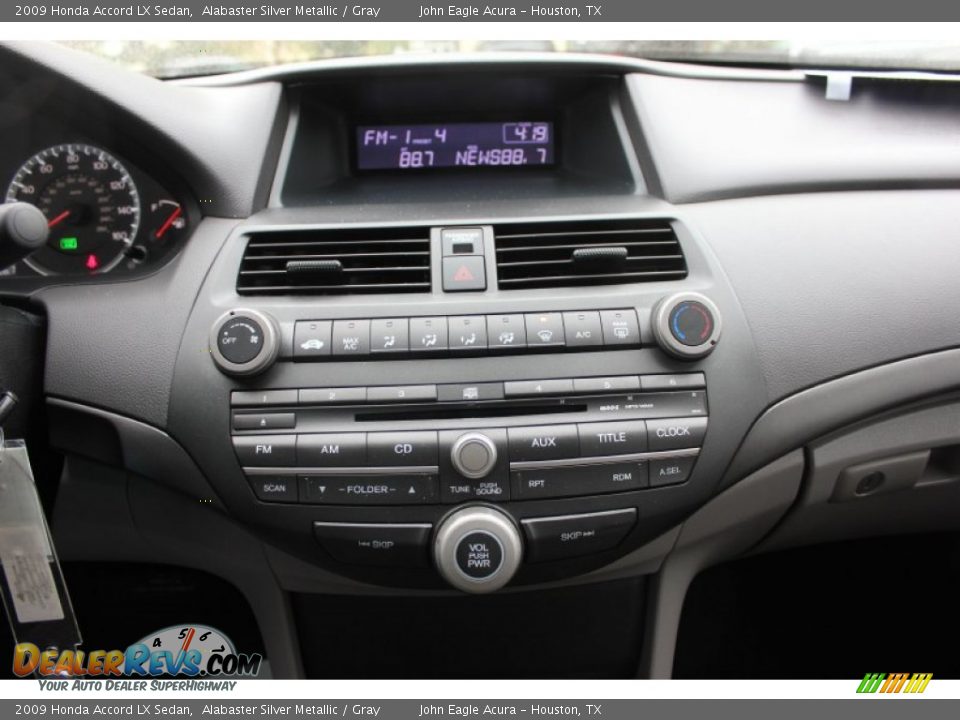 2009 Honda Accord LX Sedan Alabaster Silver Metallic / Gray Photo #25