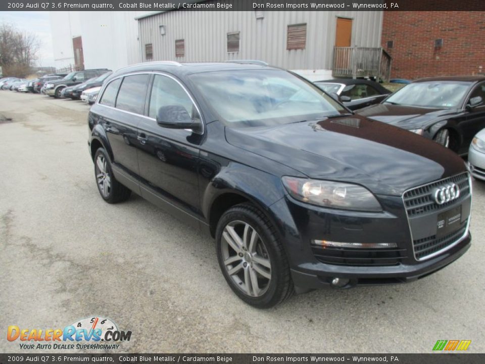 2009 Audi Q7 3.6 Premium quattro Cobalt Blue Metallic / Cardamom Beige Photo #1