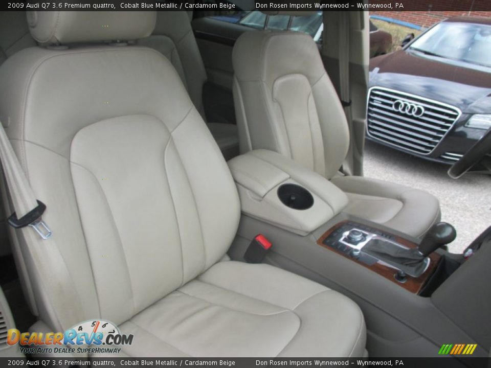 2009 Audi Q7 3.6 Premium quattro Cobalt Blue Metallic / Cardamom Beige Photo #4