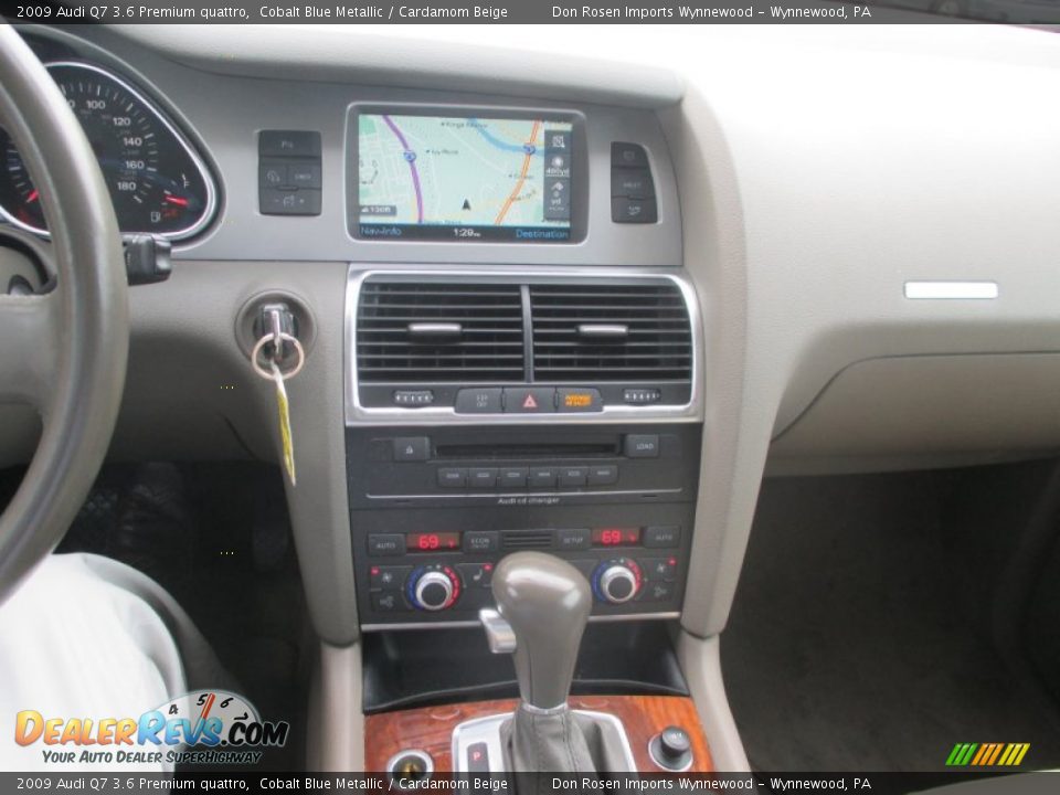 2009 Audi Q7 3.6 Premium quattro Cobalt Blue Metallic / Cardamom Beige Photo #5