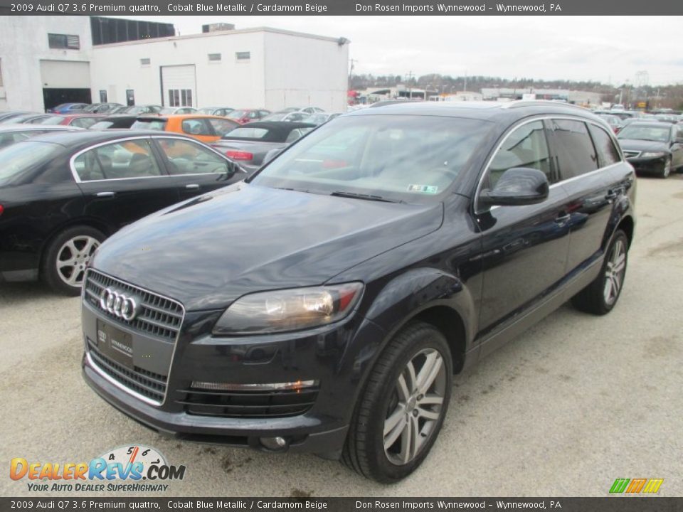 2009 Audi Q7 3.6 Premium quattro Cobalt Blue Metallic / Cardamom Beige Photo #8
