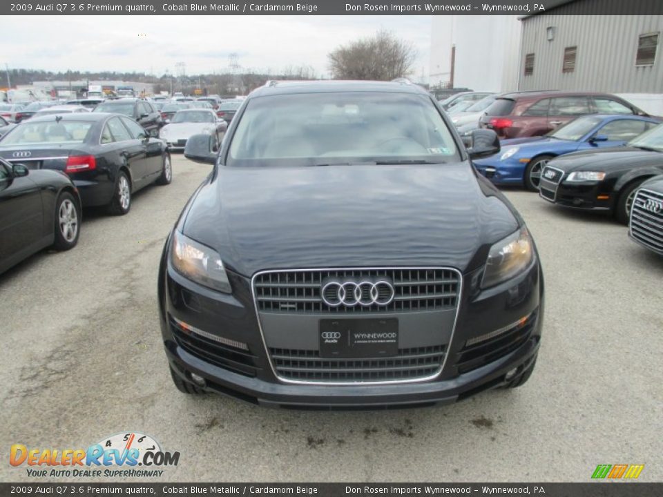 2009 Audi Q7 3.6 Premium quattro Cobalt Blue Metallic / Cardamom Beige Photo #9