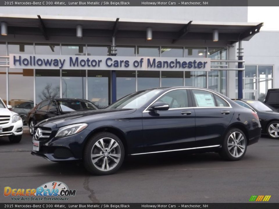 2015 Mercedes-Benz C 300 4Matic Lunar Blue Metallic / Silk Beige/Black Photo #1