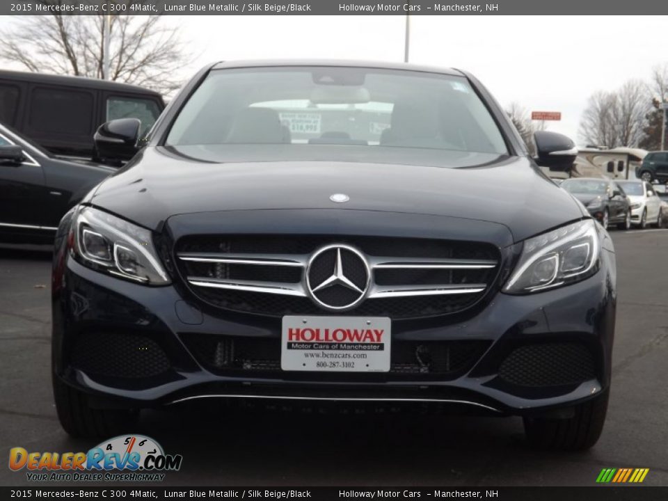 2015 Mercedes-Benz C 300 4Matic Lunar Blue Metallic / Silk Beige/Black Photo #2