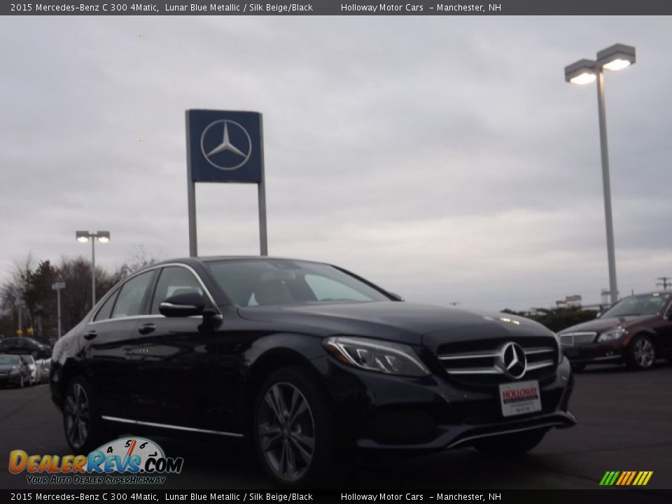 2015 Mercedes-Benz C 300 4Matic Lunar Blue Metallic / Silk Beige/Black Photo #3