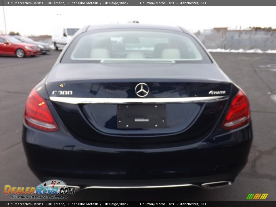 2015 Mercedes-Benz C 300 4Matic Lunar Blue Metallic / Silk Beige/Black Photo #4