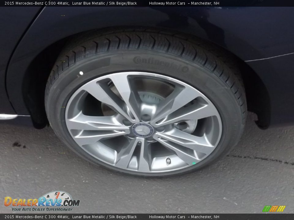 2015 Mercedes-Benz C 300 4Matic Lunar Blue Metallic / Silk Beige/Black Photo #5