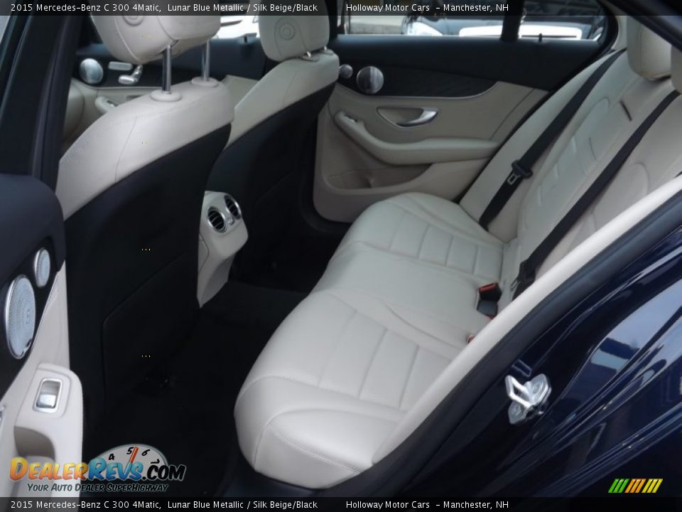 2015 Mercedes-Benz C 300 4Matic Lunar Blue Metallic / Silk Beige/Black Photo #6