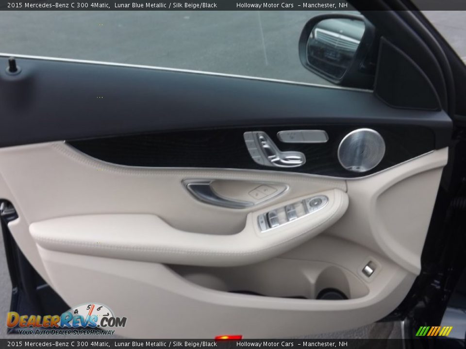 2015 Mercedes-Benz C 300 4Matic Lunar Blue Metallic / Silk Beige/Black Photo #8