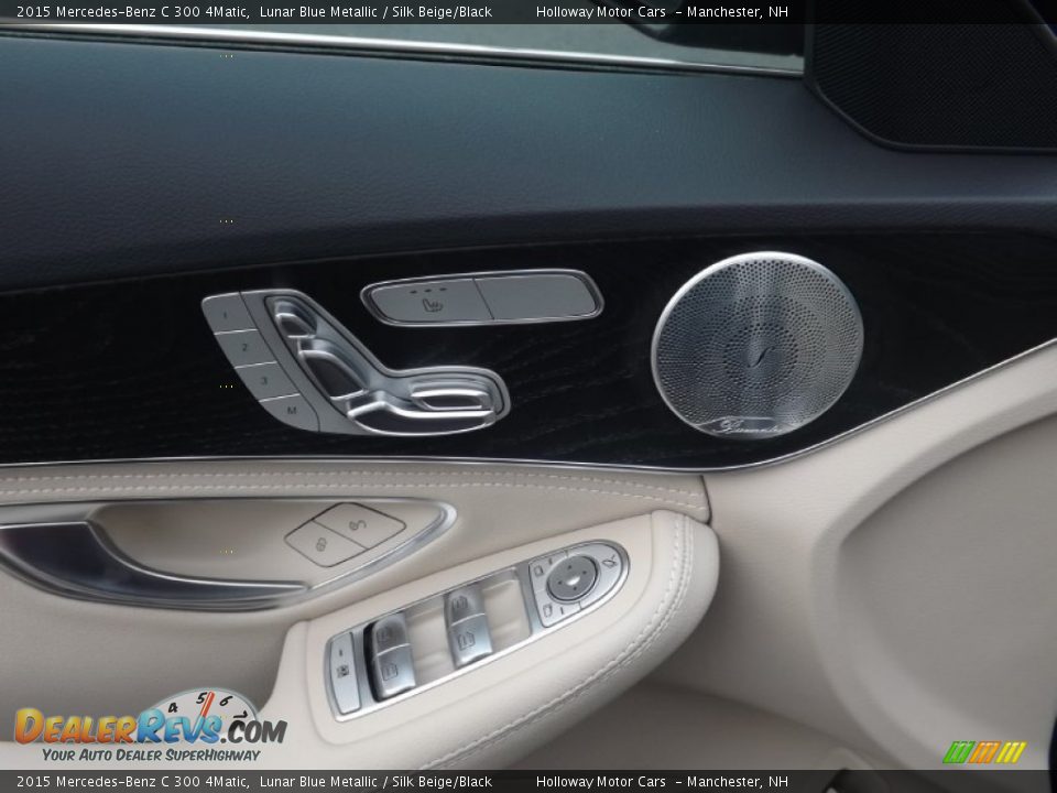 2015 Mercedes-Benz C 300 4Matic Lunar Blue Metallic / Silk Beige/Black Photo #9