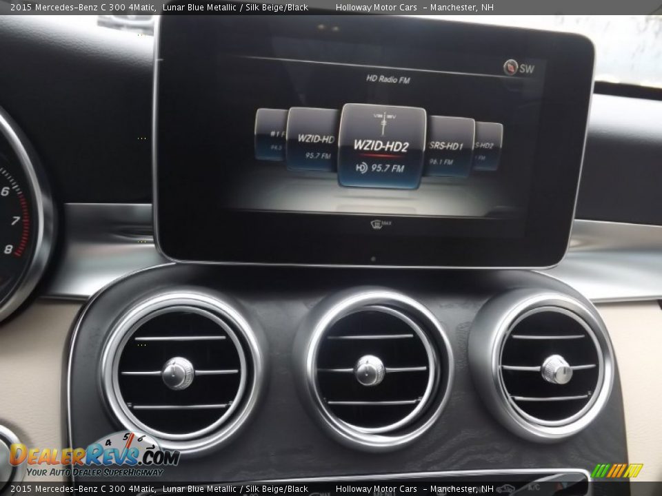 2015 Mercedes-Benz C 300 4Matic Lunar Blue Metallic / Silk Beige/Black Photo #12