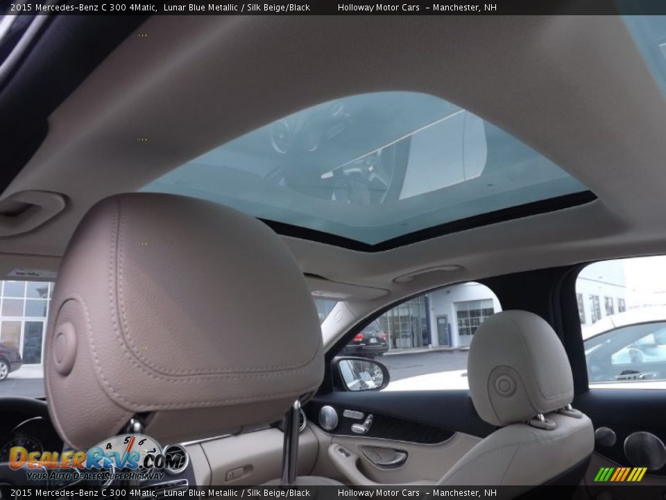 2015 Mercedes-Benz C 300 4Matic Lunar Blue Metallic / Silk Beige/Black Photo #13