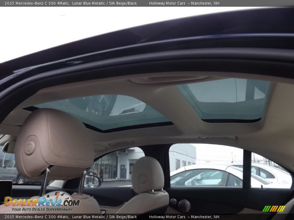 2015 Mercedes-Benz C 300 4Matic Lunar Blue Metallic / Silk Beige/Black Photo #14