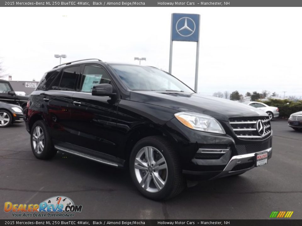 2015 Mercedes-Benz ML 250 BlueTEC 4Matic Black / Almond Beige/Mocha Photo #3