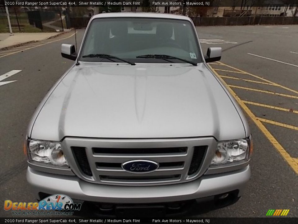 2010 Ford Ranger Sport SuperCab 4x4 Silver Metallic / Medium Dark Flint Photo #9