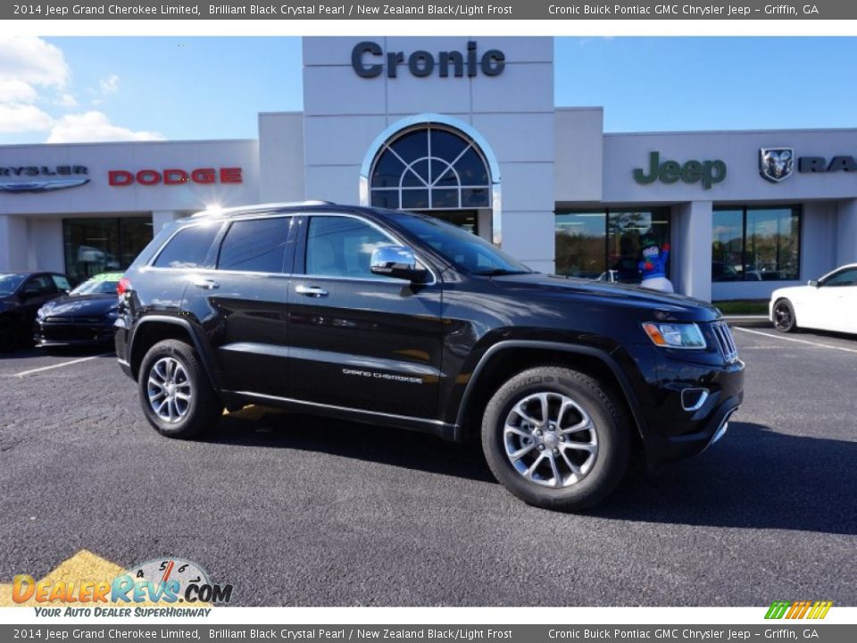 2014 Jeep Grand Cherokee Limited Brilliant Black Crystal Pearl / New Zealand Black/Light Frost Photo #1