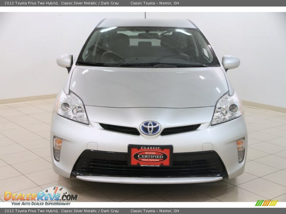 2013 Toyota Prius Two Hybrid Classic Silver Metallic / Dark Gray Photo #2
