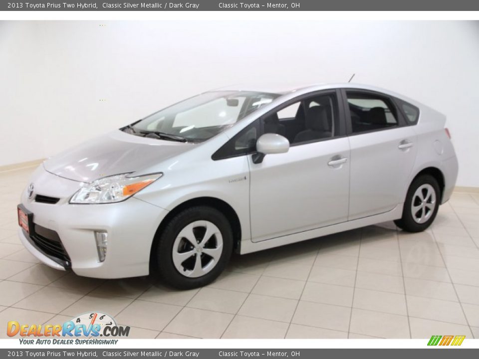 2013 Toyota Prius Two Hybrid Classic Silver Metallic / Dark Gray Photo #3