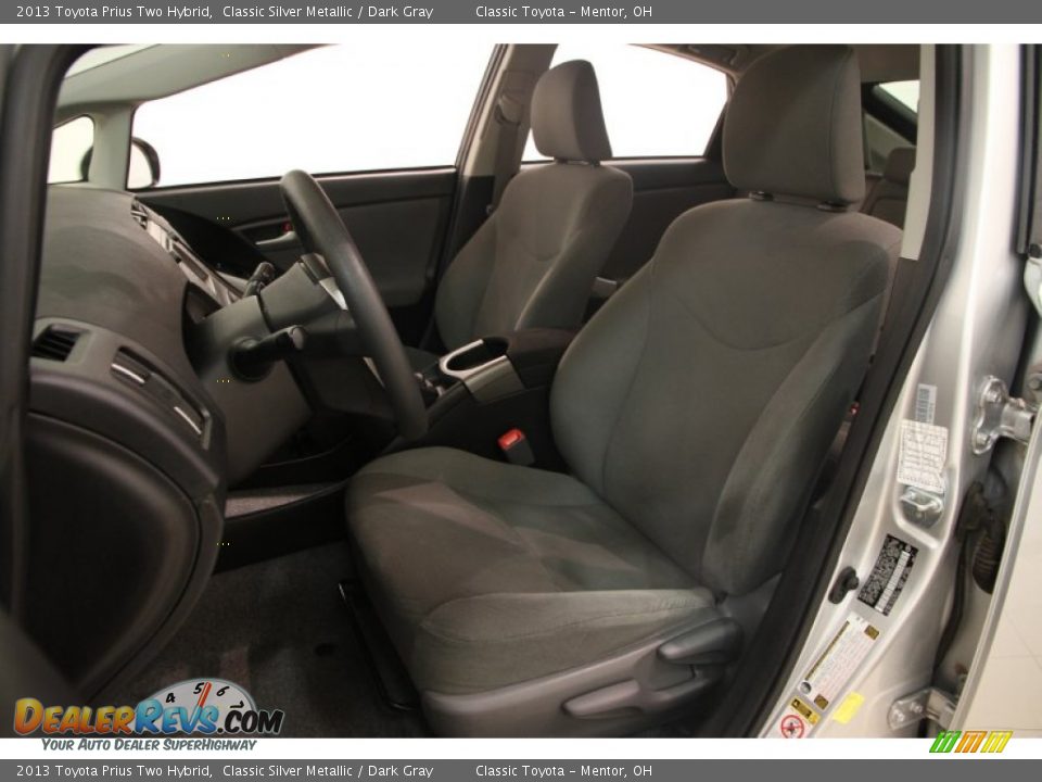 2013 Toyota Prius Two Hybrid Classic Silver Metallic / Dark Gray Photo #5