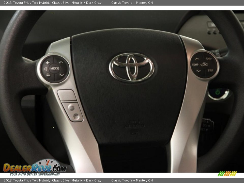 2013 Toyota Prius Two Hybrid Classic Silver Metallic / Dark Gray Photo #6