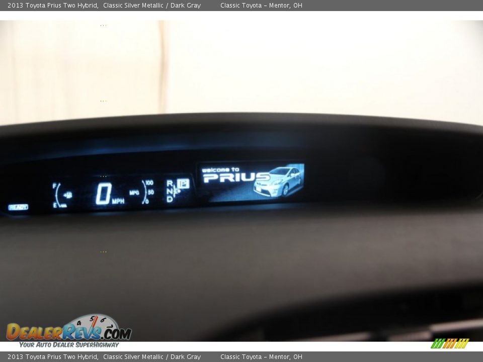 2013 Toyota Prius Two Hybrid Classic Silver Metallic / Dark Gray Photo #7