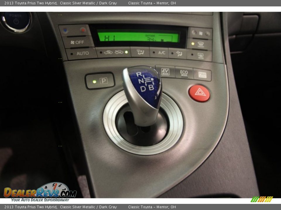 2013 Toyota Prius Two Hybrid Classic Silver Metallic / Dark Gray Photo #18