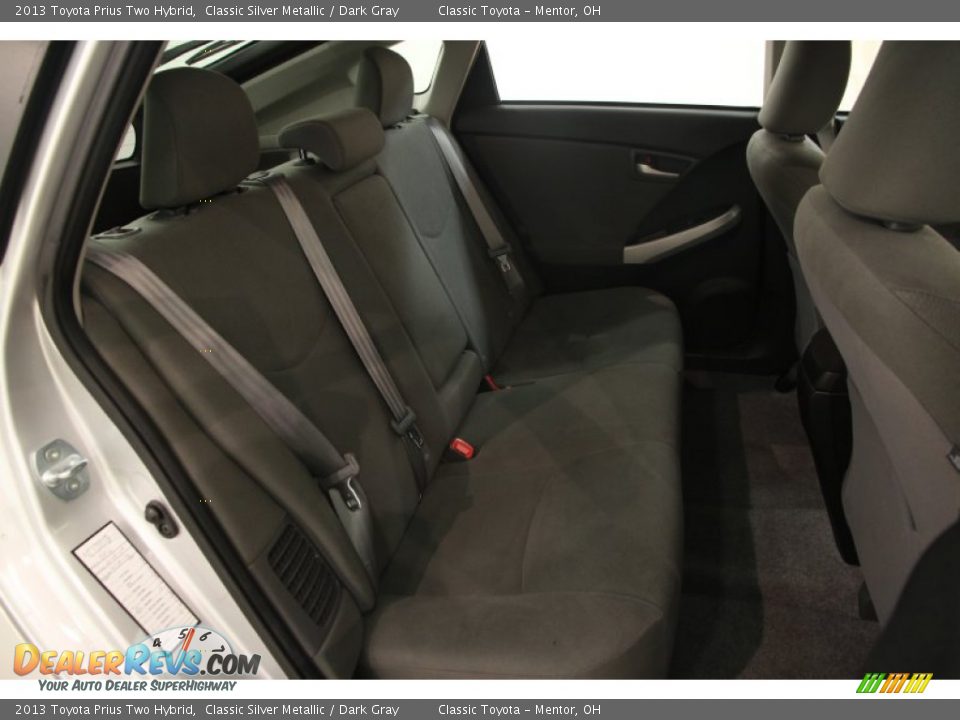 2013 Toyota Prius Two Hybrid Classic Silver Metallic / Dark Gray Photo #21