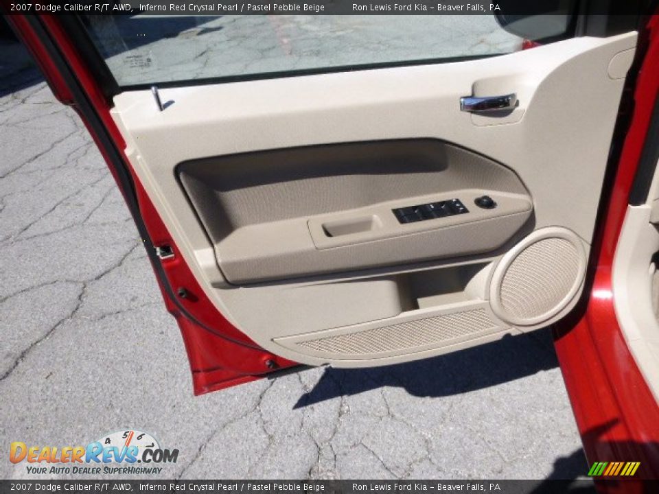 2007 Dodge Caliber R/T AWD Inferno Red Crystal Pearl / Pastel Pebble Beige Photo #11