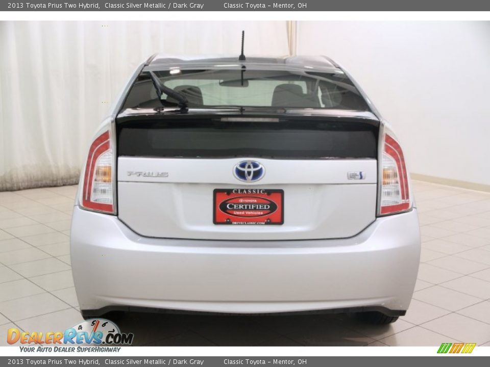 2013 Toyota Prius Two Hybrid Classic Silver Metallic / Dark Gray Photo #23
