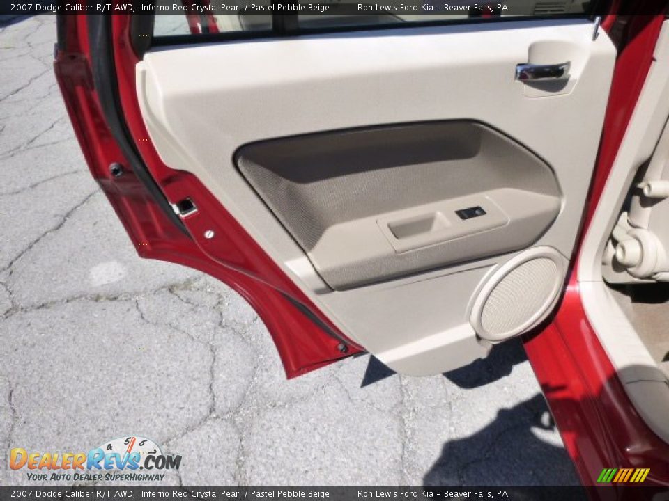 2007 Dodge Caliber R/T AWD Inferno Red Crystal Pearl / Pastel Pebble Beige Photo #13