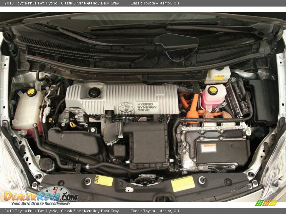 2013 Toyota Prius Two Hybrid Classic Silver Metallic / Dark Gray Photo #24