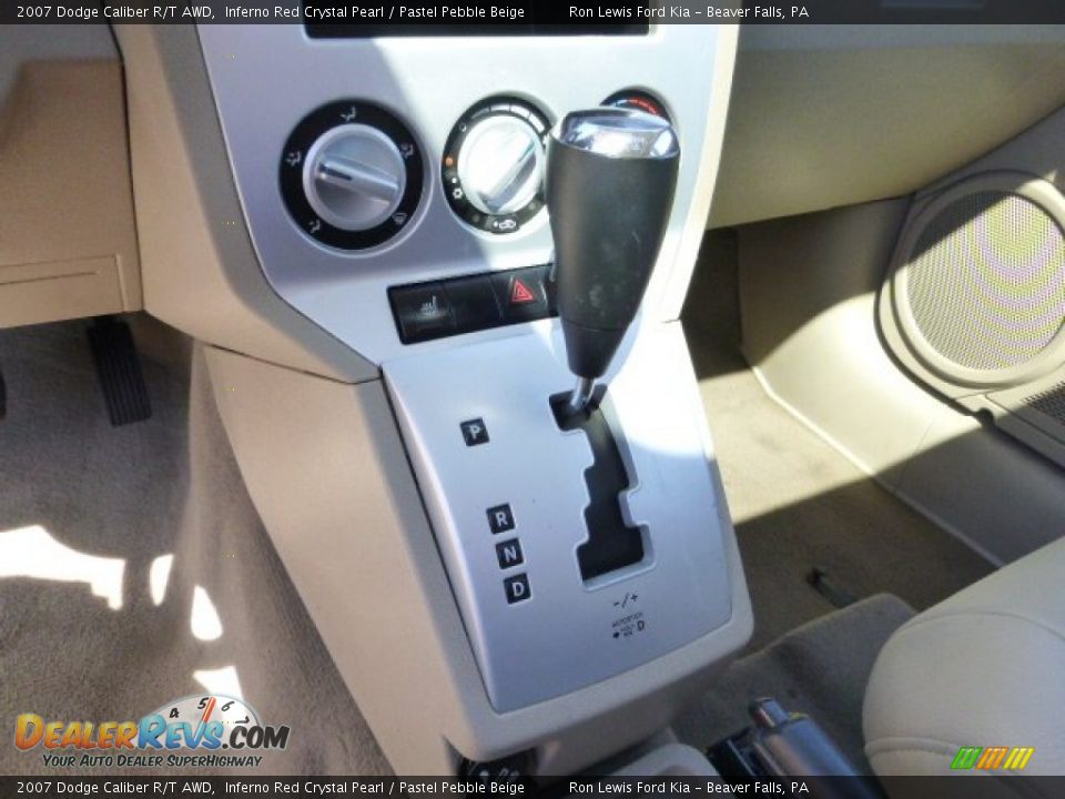2007 Dodge Caliber R/T AWD Inferno Red Crystal Pearl / Pastel Pebble Beige Photo #17