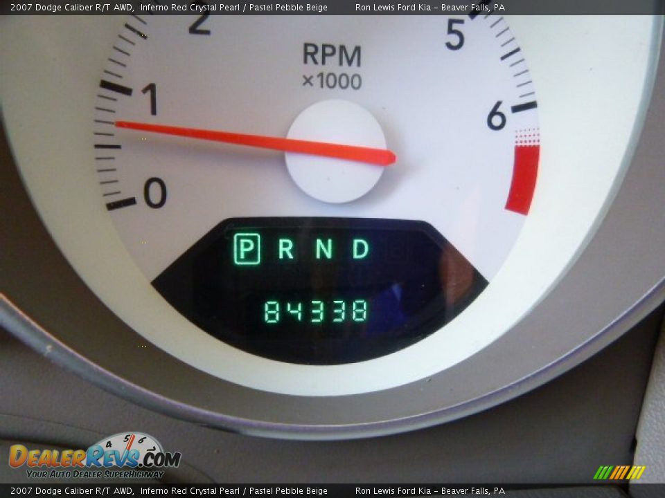 2007 Dodge Caliber R/T AWD Inferno Red Crystal Pearl / Pastel Pebble Beige Photo #19