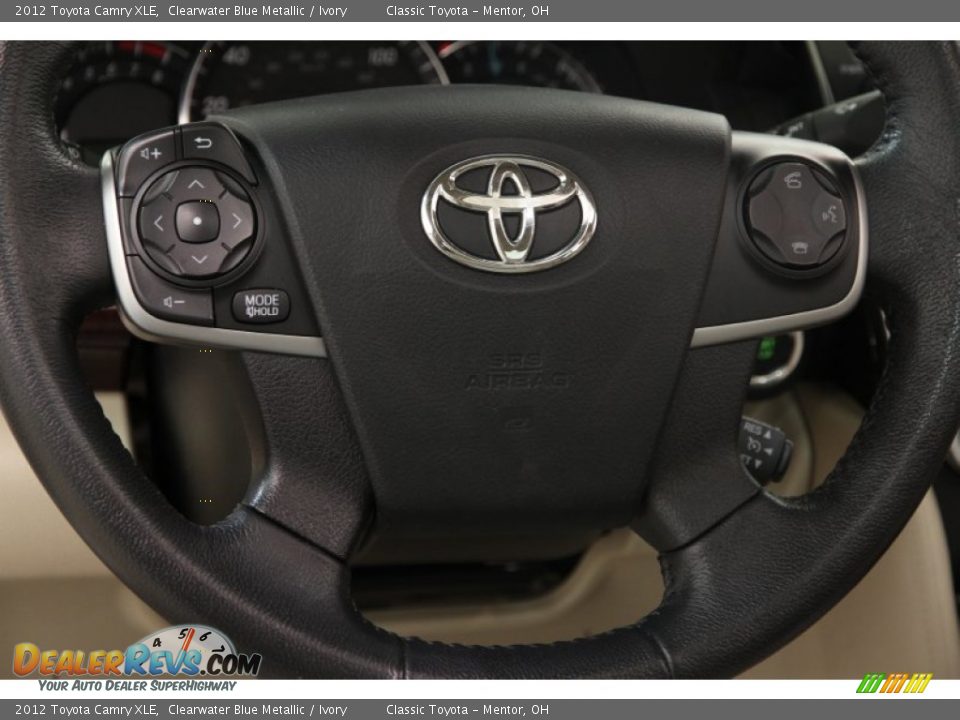 2012 Toyota Camry XLE Clearwater Blue Metallic / Ivory Photo #6