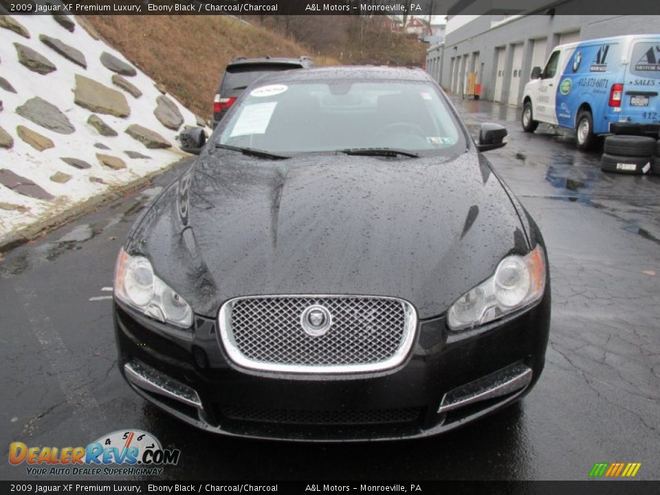 2009 Jaguar XF Premium Luxury Ebony Black / Charcoal/Charcoal Photo #8