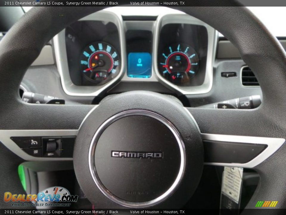 2011 Chevrolet Camaro LS Coupe Synergy Green Metallic / Black Photo #17
