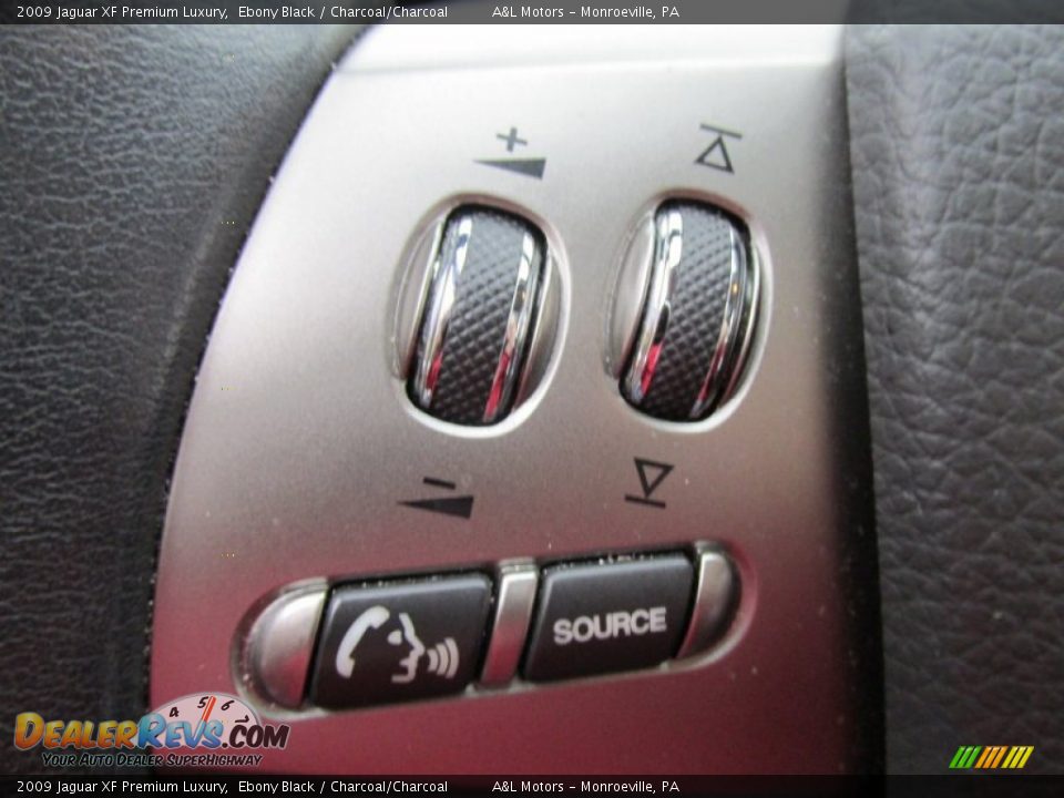 2009 Jaguar XF Premium Luxury Ebony Black / Charcoal/Charcoal Photo #18